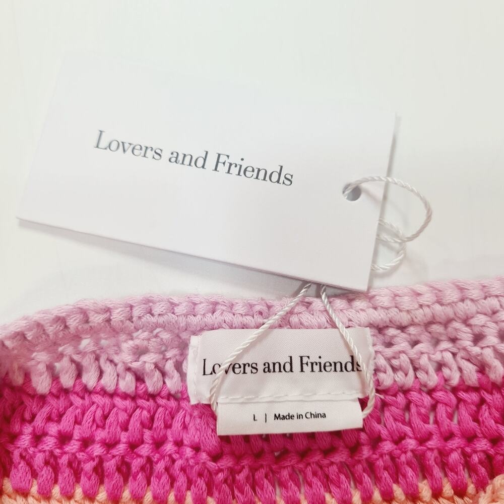 Lovers and Friends Alexia Mini Dress in Pink Multi Large - Picture 6 of 10